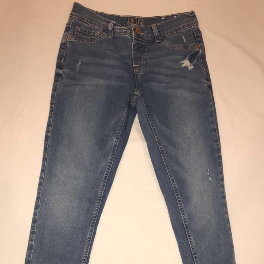 Distressed jeans